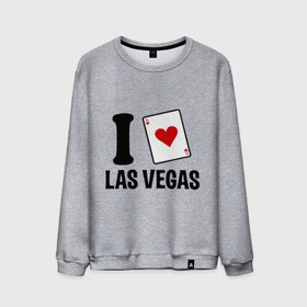 Мужской свитшот хлопок с принтом I Love Las Vegas , 100% хлопок |  | Тематика изображения на принте: i love | азартные игры | америка | вегас | казино | карты | колода | лас | рулетка | туз
