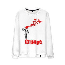 Мужской свитшот хлопок с принтом Grunge , 100% хлопок |  | clipart | grunge | urban style | бабочки | без головый | гранж | графика | клип арт | клипарт | кровь | нет головы | пистоолет | принт | урбан стайл