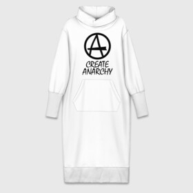 Платье удлиненное хлопок с принтом Create anarchy ,  |  | heavy metal | metal | muse | pank | punk | rock | trash metal | альтернатива | анархия | квартет | лица | метал | панк | рок | рок группа | рок группы | трэш метал | хеви метал