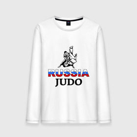 Мужской лонгслив хлопок с принтом Russia judo , 100% хлопок |  | дзюдо