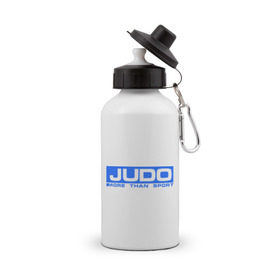Бутылка спортивная с принтом Дзюдо больше чем , металл | емкость — 500 мл, в комплекте две пластиковые крышки и карабин для крепления | дзюдо