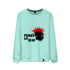 Мужской свитшот хлопок с принтом Punks not dead (1) , 100% хлопок |  | punks | панк | панк не умрет | стиль панк