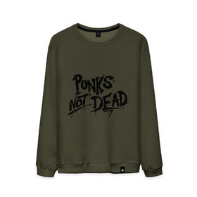 Мужской свитшот хлопок с принтом Punks not dead , 100% хлопок |  | punks | панк | панк не умрет | стиль панк