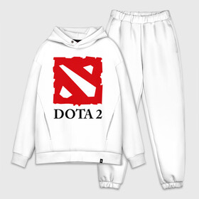 Мужской костюм хлопок OVERSIZE с принтом Logo Dota 2 ,  |  | dota | dota 2 | media | дота | дота 2 | игры | компьютерные игры