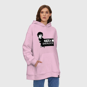 Худи SuperOversize хлопок с принтом T-shirt Sherlock , 70% хлопок, 30% полиэстер, мягкий начес внутри | карман-кенгуру, эластичная резинка на манжетах и по нижней кромке, двухслойный капюшон
 | holmes | holms | sherlock | sherlok | vatson | ватсон | сериал | холмс | шерлок | шерлок холмс