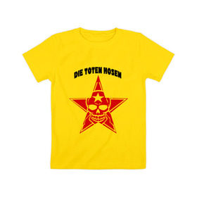 Детская футболка хлопок с принтом Die toten hosen , 100% хлопок | круглый вырез горловины, полуприлегающий силуэт, длина до линии бедер | heavy metal | metal | rock | trash metal | звезда | метал | металл | рок | трэш метал | хеви метал | череп