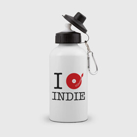 Бутылка спортивная с принтом I love Indie , металл | емкость — 500 мл, в комплекте две пластиковые крышки и карабин для крепления | Тематика изображения на принте: i love | i love indie | indie | винил | виниловая пластинка | люблю indie | я люблю | я люблю indie