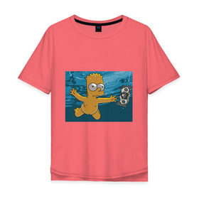 Мужская футболка хлопок Oversize с принтом Nevermind (Simpsons) , 100% хлопок | свободный крой, круглый ворот, “спинка” длиннее передней части | nevermind | nevermind simpsons | nirvana | nirvana nevermind | rock | simpsons | нирвана | нирвана nevermind | нирвана симпсонс | ребенок | рок | символика nirvana | символика нирвана | симпсонс