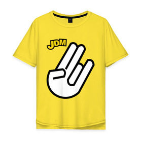 Мужская футболка хлопок Oversize с принтом JDM , 100% хлопок | свободный крой, круглый ворот, “спинка” длиннее передней части | авто | автомобилистам | автомобиль | водила | машина | тачила | тачка | тюнинг