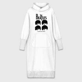 Платье удлиненное хлопок с принтом The Beatles   A Hard Days Night ,  |  | 60s | 60е | a hard days night | beatles | rock | the beatles | битлз | битлы | леннон | ленон | макартни | музыка | музыкальные группы | ретро | рок