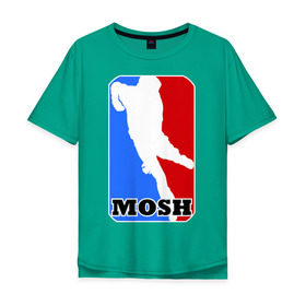 Мужская футболка хлопок Oversize с принтом Mosh (1) , 100% хлопок | свободный крой, круглый ворот, “спинка” длиннее передней части | hard | hardcor | hardcore | hardstyle | rock | рок | хард | хард рок