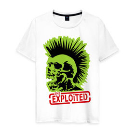Мужская футболка хлопок с принтом The Exploited (1) , 100% хлопок | прямой крой, круглый вырез горловины, длина до линии бедер, слегка спущенное плечо. | exploited | лого exploited | логотип exploited | музыа | панк | панк рок | рок | символика exploited