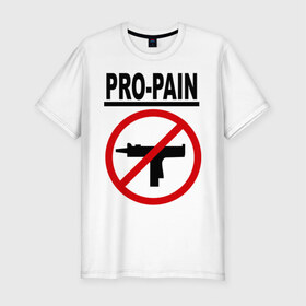 Мужская футболка премиум с принтом Pro Pain , 92% хлопок, 8% лайкра | приталенный силуэт, круглый вырез ворота, длина до линии бедра, короткий рукав | hardcore | metal | pro pain | группы | метал | музыкальные группы | хард