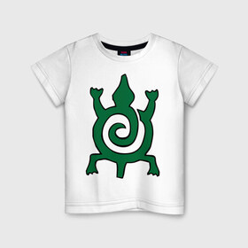 Детская футболка хлопок с принтом Черепашка(1) , 100% хлопок | круглый вырез горловины, полуприлегающий силуэт, длина до линии бедер | животные | черепаха