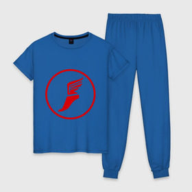 Женская пижама хлопок с принтом TF2: Scout , 100% хлопок | брюки и футболка прямого кроя, без карманов, на брюках мягкая резинка на поясе и по низу штанин | Тематика изображения на принте: игра | игры | компьютерная