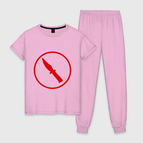 Женская пижама хлопок с принтом TF2: Spy , 100% хлопок | брюки и футболка прямого кроя, без карманов, на брюках мягкая резинка на поясе и по низу штанин | тим фортресс | шпион