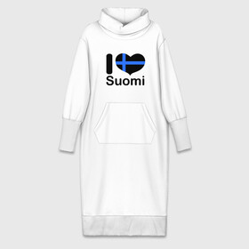 Платье удлиненное хлопок с принтом Love Suomi ,  |  | suomi | курорты | курорты финляндии | люблю финляндию | отдых | финляндия