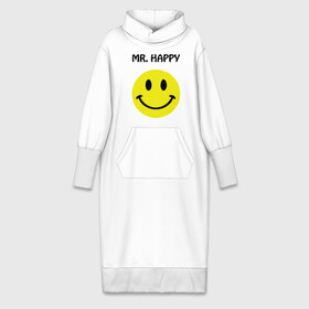 Платье удлиненное хлопок с принтом мистер счастье ,  |  | happy | mr. happy | smile | мистер хэппи | рожица | смайл | смайлик | счастье