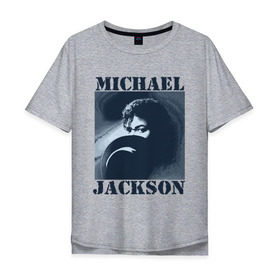 Мужская футболка хлопок Oversize с принтом Michael Jackson с шляпой (2) , 100% хлопок | свободный крой, круглый ворот, “спинка” длиннее передней части | Тематика изображения на принте: mj | в шляпе | исполнитель | майкл джексон | музыка | певец | поп музыка | шляпа