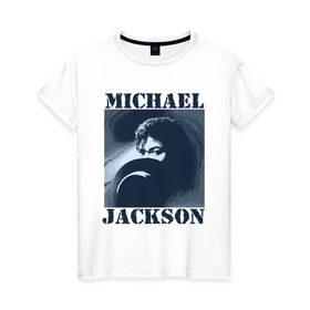 Женская футболка хлопок с принтом Michael Jackson с шляпой (2) , 100% хлопок | прямой крой, круглый вырез горловины, длина до линии бедер, слегка спущенное плечо | mj | в шляпе | исполнитель | майкл джексон | музыка | певец | поп музыка | шляпа