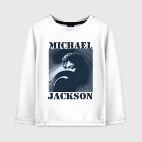 Детский лонгслив хлопок с принтом Michael Jackson с шляпой (2) , 100% хлопок | круглый вырез горловины, полуприлегающий силуэт, длина до линии бедер | mj | в шляпе | исполнитель | майкл джексон | музыка | певец | поп музыка | шляпа