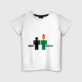 Детская футболка хлопок с принтом music vs dubstep , 100% хлопок | круглый вырез горловины, полуприлегающий силуэт, длина до линии бедер | Тематика изображения на принте: dub | dubstep | даб | дабстеп | музыка