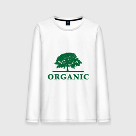 Мужской лонгслив хлопок с принтом Дерево органика , 100% хлопок |  | eco | organic | дерево | зеленые технологии | зелень | планета | чистота | эко | экология