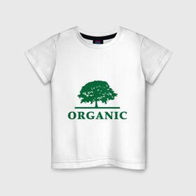 Детская футболка хлопок с принтом Дерево органика , 100% хлопок | круглый вырез горловины, полуприлегающий силуэт, длина до линии бедер | eco | organic | дерево | зеленые технологии | зелень | планета | чистота | эко | экология