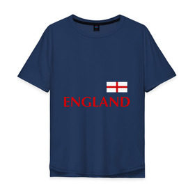 Мужская футболка хлопок Oversize с принтом Сборная Англии - Стивен Джеррард 4 , 100% хлопок | свободный крой, круглый ворот, “спинка” длиннее передней части | англия | сборная англии | стивен джеррард | флаг англии | футбол