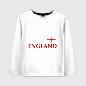 Детский лонгслив хлопок с принтом Сборная Англии - Стивен Джеррард 4 , 100% хлопок | круглый вырез горловины, полуприлегающий силуэт, длина до линии бедер | англия | сборная англии | стивен джеррард | флаг англии | футбол