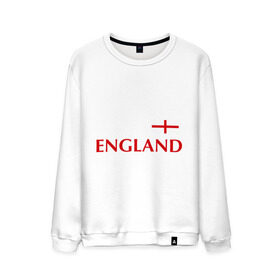 Мужской свитшот хлопок с принтом Сборная Англии - Стивен Джеррард 4 , 100% хлопок |  | англия | сборная англии | стивен джеррард | флаг англии | футбол