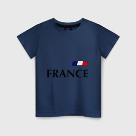 Детская футболка хлопок с принтом Сборная Франции - 8 , 100% хлопок | круглый вырез горловины, полуприлегающий силуэт, длина до линии бедер | Тематика изображения на принте: football | сборная франции | франция | футбол