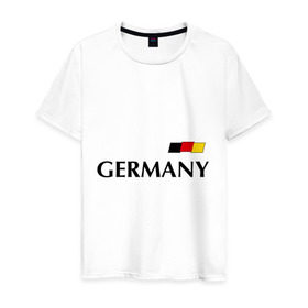 Мужская футболка хлопок с принтом Сборная Германии - 7 , 100% хлопок | прямой крой, круглый вырез горловины, длина до линии бедер, слегка спущенное плечо. | football | германия | сборная германии | футбол | швайнштайгер