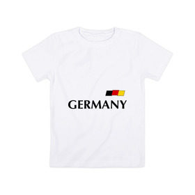 Детская футболка хлопок с принтом Сборная Германии - 13 , 100% хлопок | круглый вырез горловины, полуприлегающий силуэт, длина до линии бедер | Тематика изображения на принте: football | германия | мюллер | сборная германии | футбол
