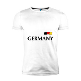 Мужская футболка премиум с принтом Сборная Германии - 13 , 92% хлопок, 8% лайкра | приталенный силуэт, круглый вырез ворота, длина до линии бедра, короткий рукав | Тематика изображения на принте: football | германия | мюллер | сборная германии | футбол