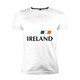 Мужская футболка премиум с принтом Сборная Ирландии - 7 , 92% хлопок, 8% лайкра | приталенный силуэт, круглый вырез ворота, длина до линии бедра, короткий рукав | 