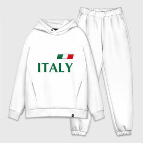 Мужской костюм хлопок OVERSIZE с принтом Сборная Италии   10 ,  |  | football | италия | сборная италии