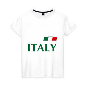 Женская футболка хлопок с принтом Сборная Италии - 10 , 100% хлопок | прямой крой, круглый вырез горловины, длина до линии бедер, слегка спущенное плечо | football | италия | сборная италии