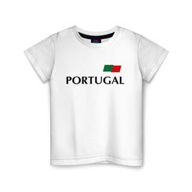 Детская футболка хлопок с принтом Сборная Португалии - Криштиану Роналду 7 , 100% хлопок | круглый вырез горловины, полуприлегающий силуэт, длина до линии бедер | football | ronaldo | португалия | роналду | сборная португалии
