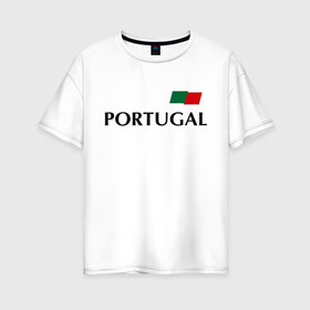Женская футболка хлопок Oversize с принтом Сборная Португалии - Криштиану Роналду 7 , 100% хлопок | свободный крой, круглый ворот, спущенный рукав, длина до линии бедер
 | football | ronaldo | португалия | роналду | сборная португалии