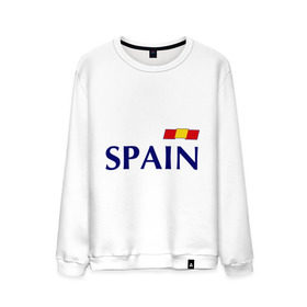 Мужской свитшот хлопок с принтом Сборная Испании - Хави 8 , 100% хлопок |  | football | испания | сборная испании | хави