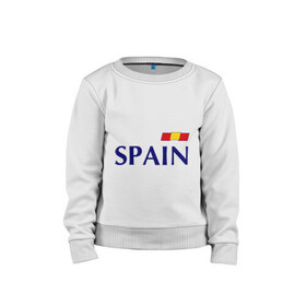 Детский свитшот хлопок с принтом Сборная Испании - 9 , 100% хлопок | круглый вырез горловины, эластичные манжеты, пояс и воротник | football евро 2016 euro2016 euro 2016 | евро 2012 | испания | сборная испании