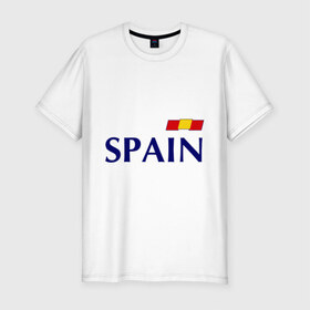 Мужская футболка премиум с принтом Сборная Испании - 9 , 92% хлопок, 8% лайкра | приталенный силуэт, круглый вырез ворота, длина до линии бедра, короткий рукав | football евро 2016 euro2016 euro 2016 | евро 2012 | испания | сборная испании
