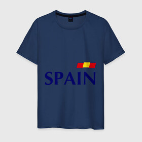 Мужская футболка хлопок с принтом Сборная Испании - 9 , 100% хлопок | прямой крой, круглый вырез горловины, длина до линии бедер, слегка спущенное плечо. | football евро 2016 euro2016 euro 2016 | евро 2012 | испания | сборная испании