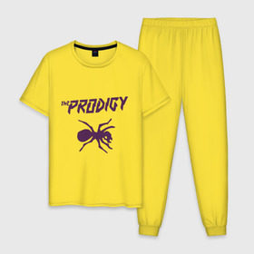Мужская пижама хлопок с принтом The Prodigy паук , 100% хлопок | брюки и футболка прямого кроя, без карманов, на брюках мягкая резинка на поясе и по низу штанин
 | prodigy | the prodigy | паук | продеджи | продиджи | продиджы