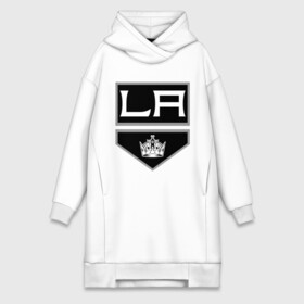 Платье-худи хлопок с принтом Los Angeles Kings   Лос Анджелес ,  |  | la | los angeles kings | nhl | кубок стенли | лос анджелес кингс | нхл | хоккей