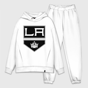 Мужской костюм хлопок OVERSIZE с принтом Los Angeles Kings   Лос Анджелес ,  |  | la | los angeles kings | nhl | кубок стенли | лос анджелес кингс | нхл | хоккей