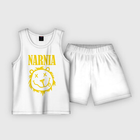 Детская пижама с шортами хлопок с принтом Narnia ,  |  | nirvana | антибренд | музыка | нирвана | рок