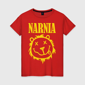 Женская футболка хлопок с принтом Narnia , 100% хлопок | прямой крой, круглый вырез горловины, длина до линии бедер, слегка спущенное плечо | nirvana | антибренд | музыка | нирвана | рок