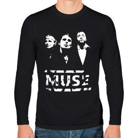 Мужской лонгслив хлопок с принтом Muse , 100% хлопок |  | Тематика изображения на принте: muse | музыка | рок и панк